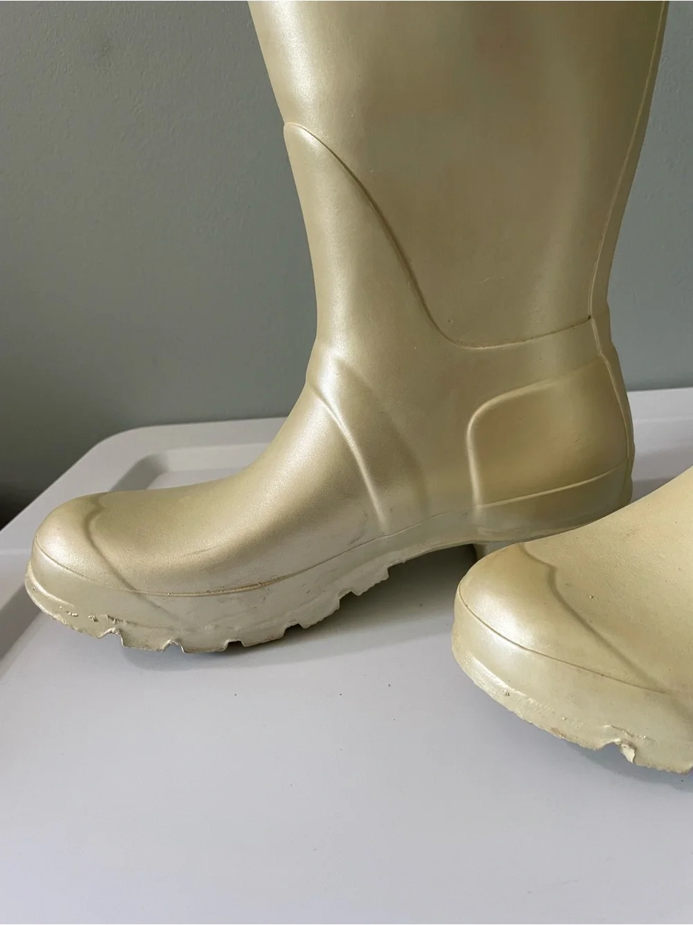 Hunter Orginial Gloss Rainboots - Pearl
